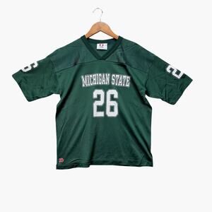VTG Michigan State Spartans NCAA Football Jersey Green Dodger #26 sz M (10/12)